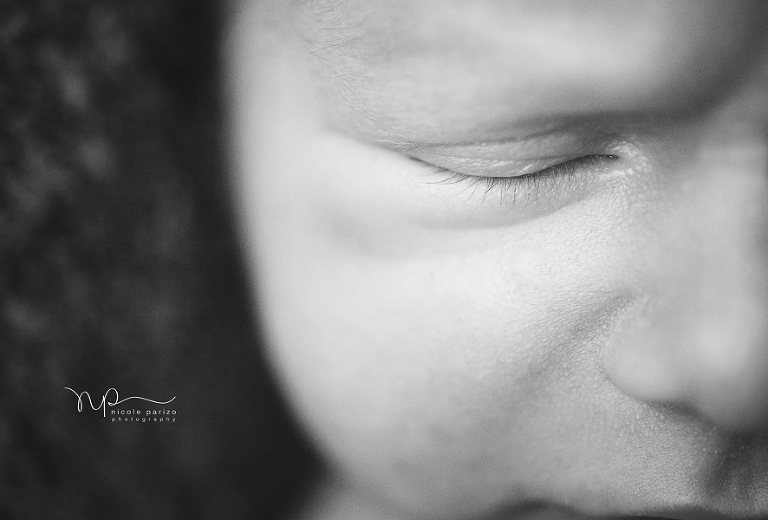 Nicole Parizo Photography | Chicago Newborn Photographer | baby lashes
