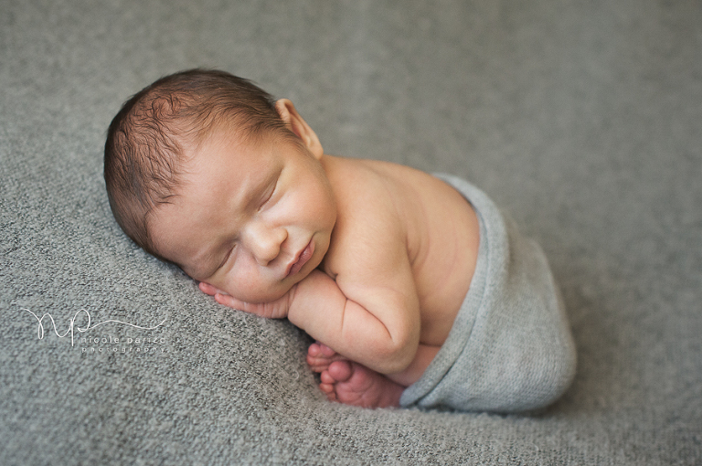 Nicole Parizo Photography | Chicago Newborn Photographer | posed newborn boy