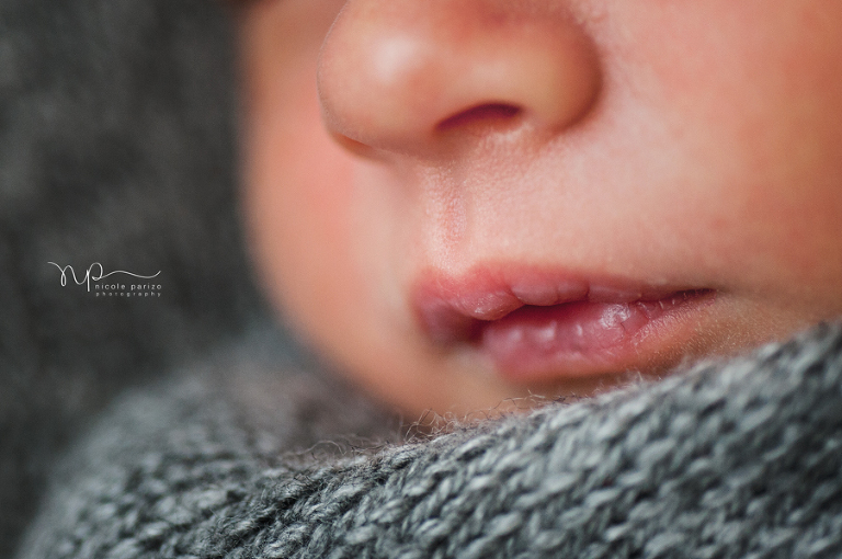Nicole Parizo Photography | Chicago Newborn Photographer | detail lips